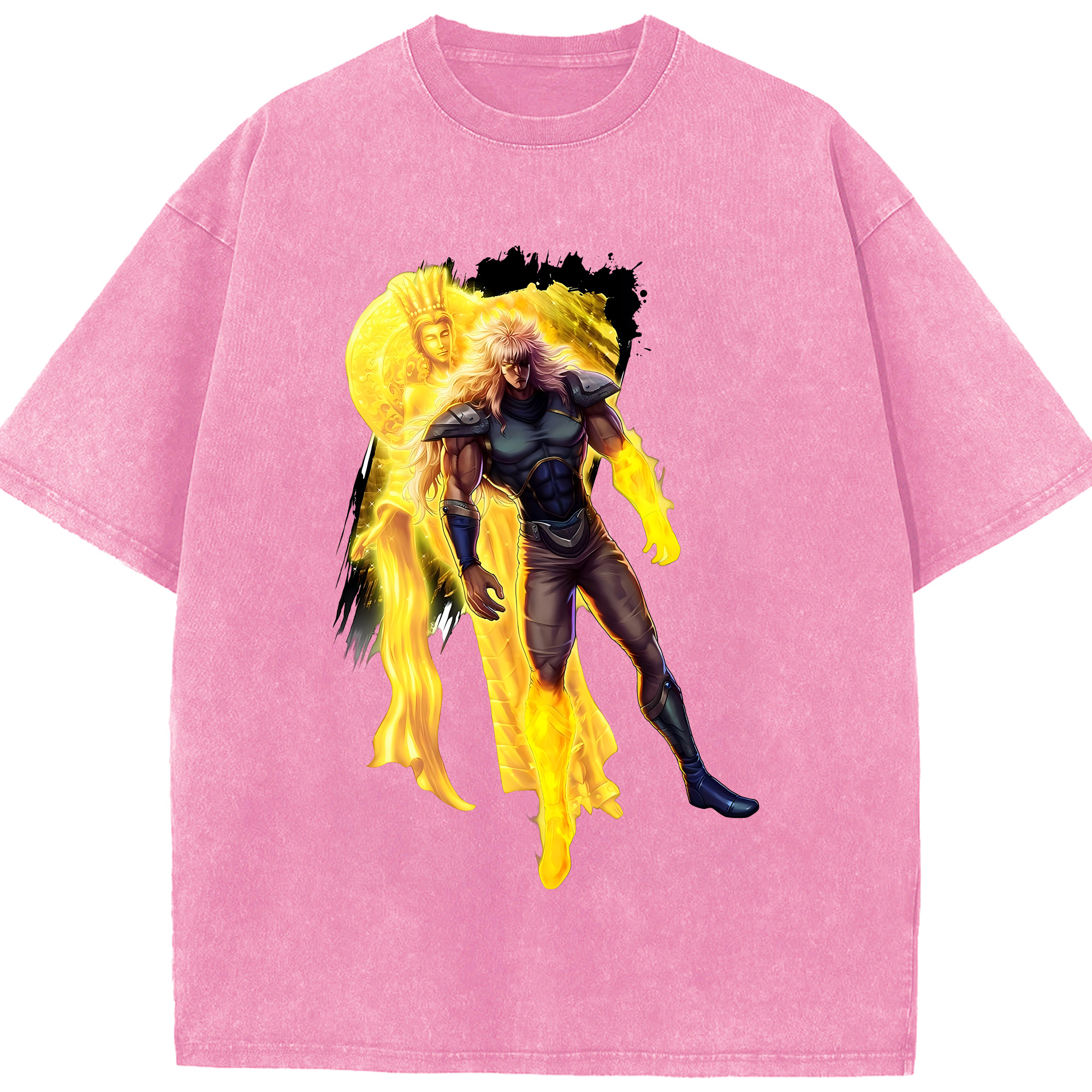 （画像用） 北斗の拳 Fist of the North Star 綿100% ヴィンテージ風 半袖Tシャツ（フロントプリント）